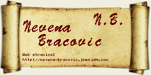 Nevena Bracović vizit kartica